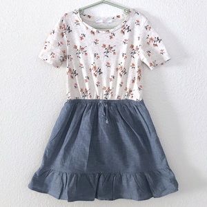 Gap | Floral Chambray Dress Girl’s Size M